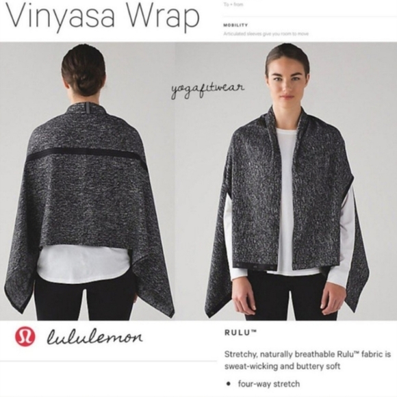 Lululemon Athletica Dark Grey Vinyasa Wrap - Picture 2 of 7